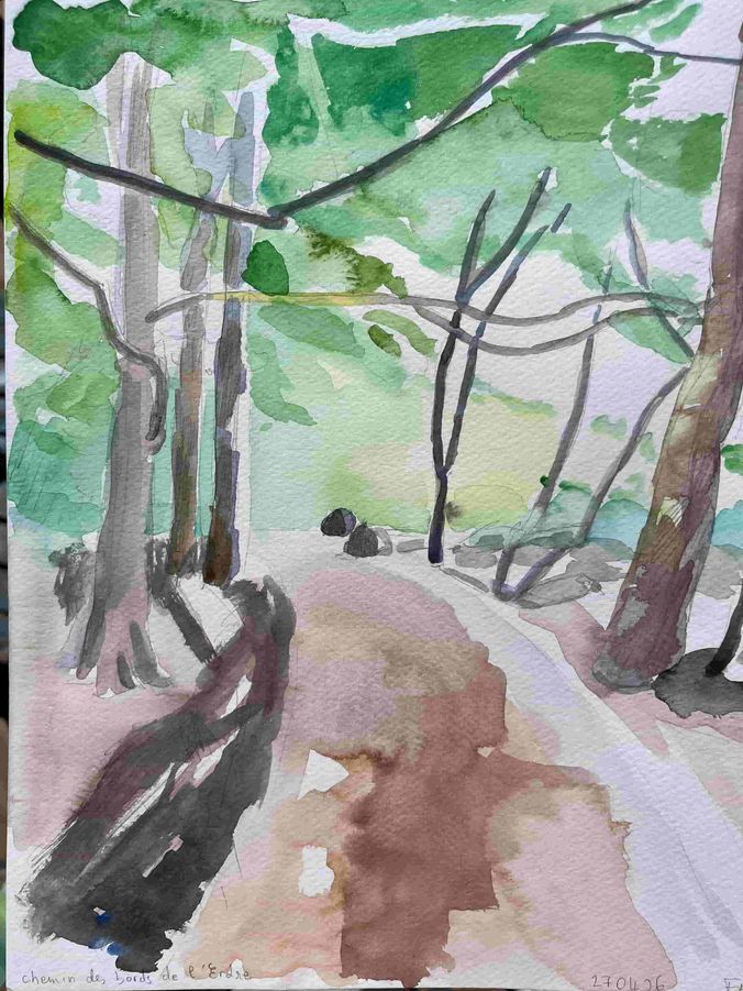 Erdre chemin sous-bois